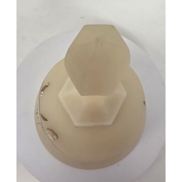 Vintage Fenton Art Glass Hand Painted Wild Flowers On Cameo Satin Bell Lisa G - Picture 6 of 9